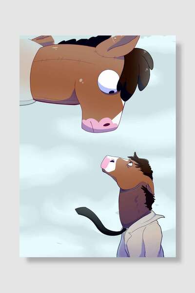 Mudi Store BoJack Horseman Dizi Poster Çerçevesiz Yüksek Kalite Dizi Afiş Duvar Poster