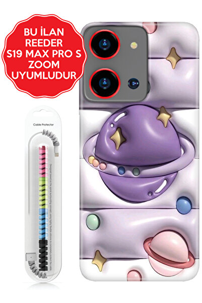 Reeder S19 Max / Pro/ Pro S/ Pro S Zoom / Pro S Edge Kılıf Figürlü Silikon 3d...