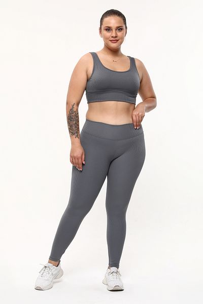 TAMPAP 397 Ribbed Raised Winter Women's Large Size Leggings
