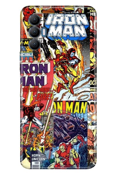 TECNO Spark 8 Pro Case Silicone Tioserisi Patterned Illustrated - Comic Book