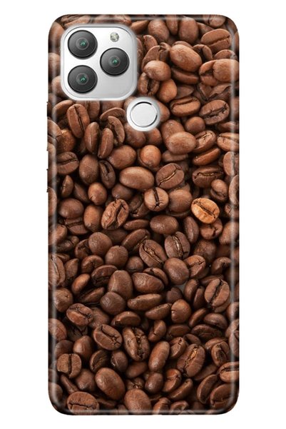 General Mobile Gm 22 Plus Case 0.4mm Laser Cut Silicone Stock:Dry Brown