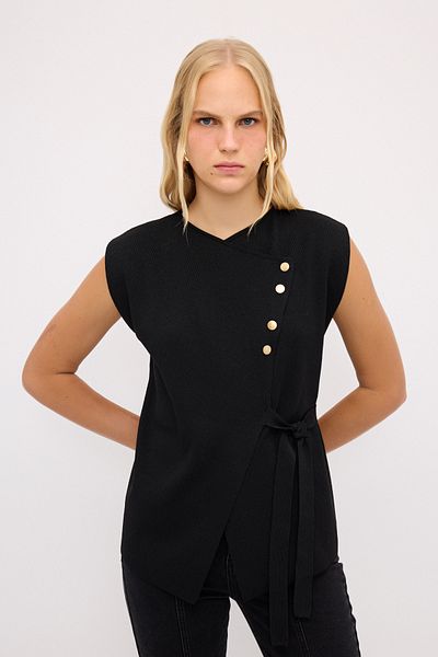 adL Tie-Up Knitwear Vest