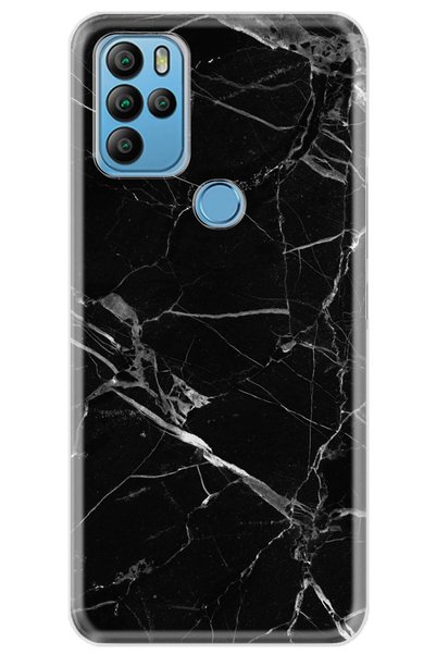 General Mobile Gm 21 Pro Compatible Case 0.4mm Laser Cut Silicone Cover Marbl...