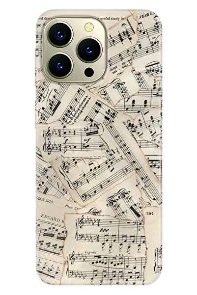 HİKİNG A43 - A48 Kılıf Hıkıng A43-a48 Desenli Baskılı Silikon Beste Nota