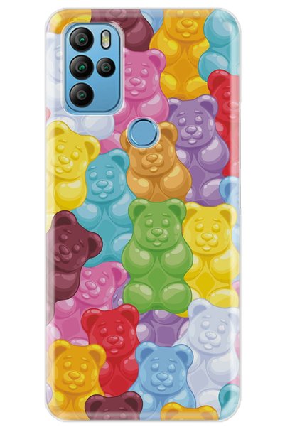General Mobile Gm 21 Pro Compatible Case 0.4mm Laser Cut Silicone Cover Haribo