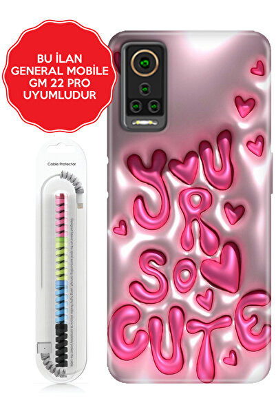 General Mobile Gm 5 8 9 10 20 21 22 22s 23 24 Era 30 50 Pro Plus Kılıf Dekore Şekilli Cute111