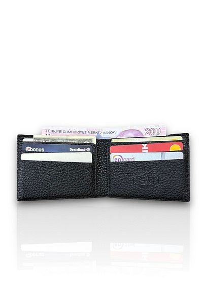 Roan Snake Print, 1St. Quality Vegan Leather, 8 Card, Paper and Foreign Coin Fields - Turkey Production