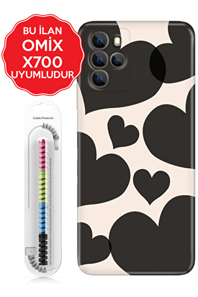 omix X3 X5 X6 X7 X300 X400 X500 X600 X700 Kılıf Kablo Korumalı MatteHeart