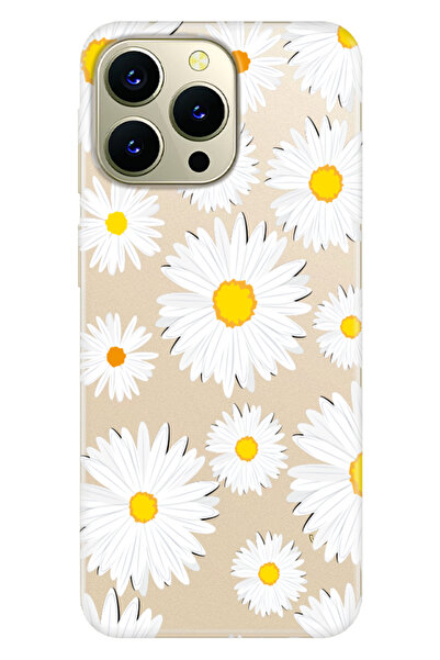 HİKİNG A43 - A48 Kılıf Uyumlu Telefon Kılıfı Baskılı Papatya