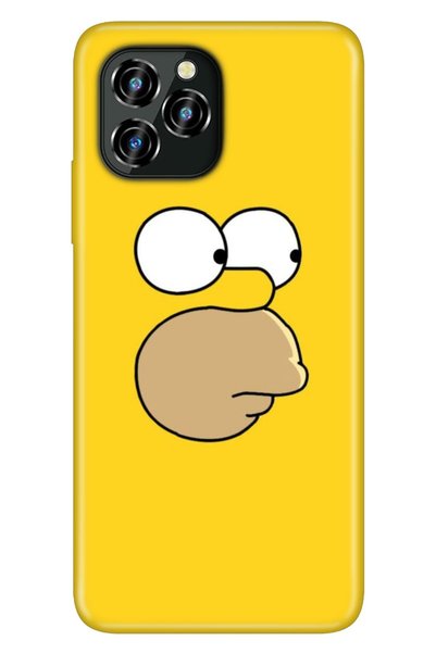 oukitel C21 Pro Case Silicone Patterned Illustrated Uv Cover Simpson
