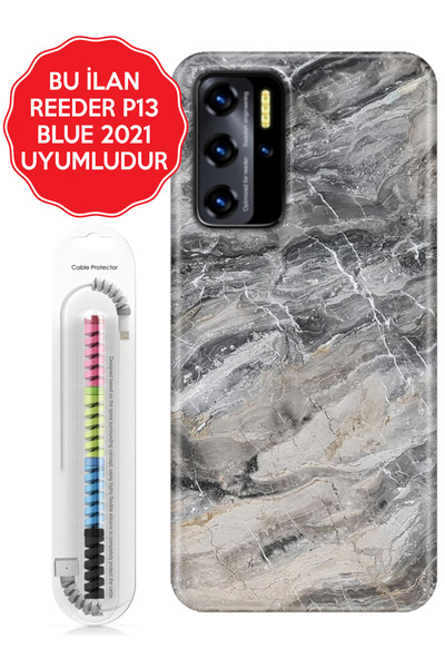 Reeder S23 Pro P13 Blue Max Pro Lite 2020 2021 2022 Kılıf Resimli Silikon Kap...