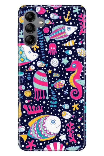 Cekuonline Samsung Galaxy A04S Case Silicone Moderna Patterned Ocean99