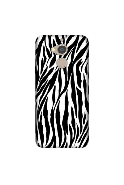 General Mobile Gm 8 Case 0.4mm Laser Cut Silicone Cover Zebra Pattern