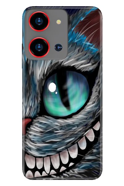 Cekuonline S19 Max Pro S Zoom Case Illustrated Printed Nano Silicone Cheeky Cat