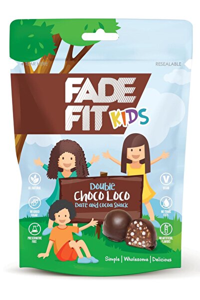 Fade Fit وجبة خفيفة للأطفال، دبل تشوكو لوكو، قطعة واحدة