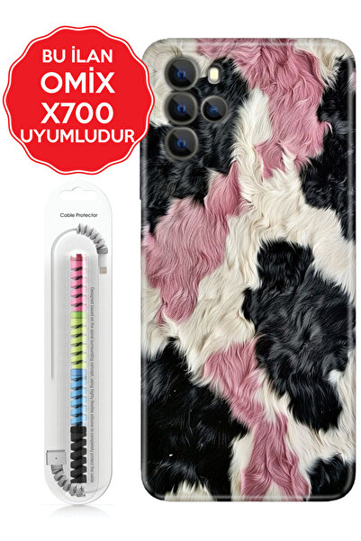omix X3 X5 X6 X7 X300 X400 X500 X600 X700 Kılıf Kablo Korumalı KıvırcıkKürk