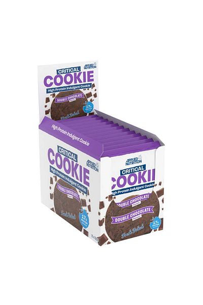 applied nutrition Critical Cookie, Double Chocolate, Box of 12 Pieces