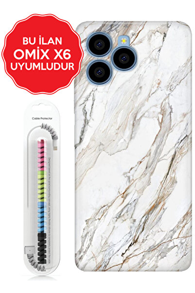 omix X3 X5 X6 X7 X300 X400 X500 X600 X700 Kılıf Temalı Telefon Kılıfı Pera Mermer