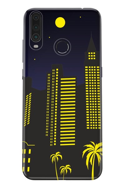 General Mobile Gm 20 Pro Compatible Case 0.4mm Laser Cut Silicone Cover Miami