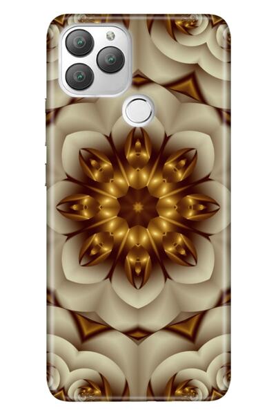 General Mobile Gm 22 Plus Kılıf 0.4mm Lazer Kesim Silikon Stok 2d Mandala