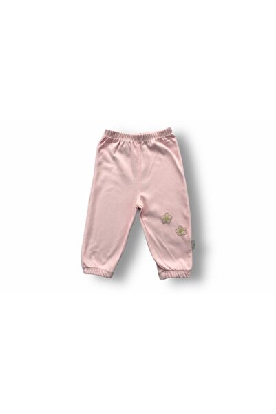 Tomuycuk Pink & Heart Embroidered 3-Piece Baby Girl Set 100% Cotton Sweat