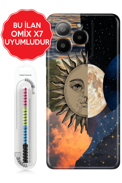 omix X3 X5 X6 X7 X300 X400 X500 X600 X700 Kılıf Figürlü Silikon Sunny