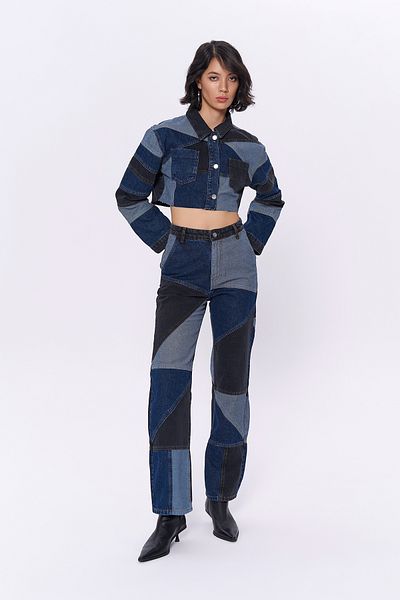 Quzu Women's Jean - Patch Detailed