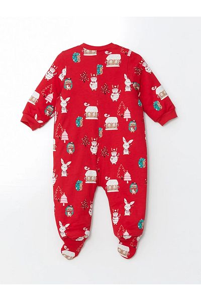 LC Waikiki Lcw Baby Red Printed Christmas Themed Baby Girl Sleeping Bag