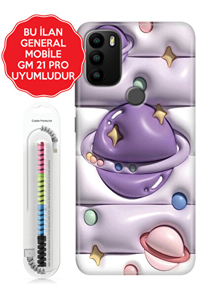 General Mobile Gm 5 8 9 10 20 21 22 22s 23 24 Era 30 50 Pro Plus Kılıf Figürlü Silikon 3d Space