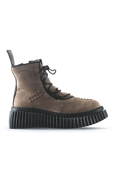 Bueno Shoes Дамски ботуши от черна норка Nbk-Leather 01wt4603