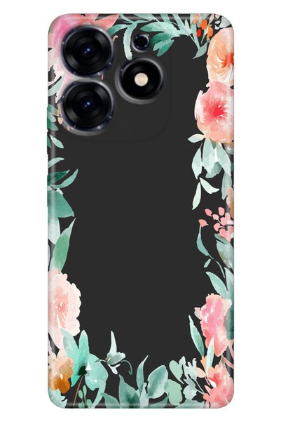 TECNO Spark 20 Pro 5g Compatible Case Patterned Printed Silicone Frame Image