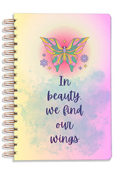 Crow Notebook Планер A5 Spiral Unlimited с дневен ред, мотивационна страница,...