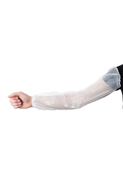 ADYMEDİKALVET 60 cm Nylon Sleeve - Double Elastic, White 10 Pack of 100