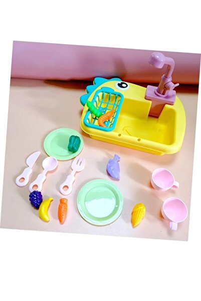 Prestij PRESTİJ OYUNCAK PİLLİ LABOVA SETİ (MUSLUKLU SULU LAVABO)