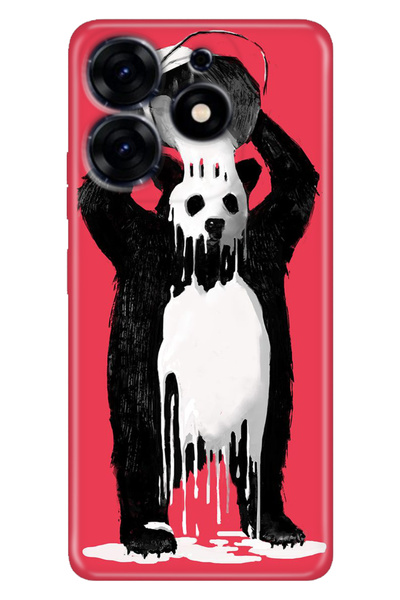TECNO Spark 20 Pro 5g Compatible Case Patterned Printed Silicone Panda Kingo