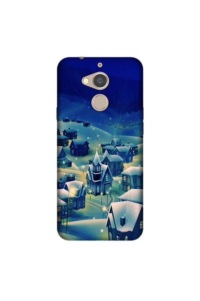 General Mobile Gm 8 Case 0.4mm Laser Cut Silicone Cover Cold Village