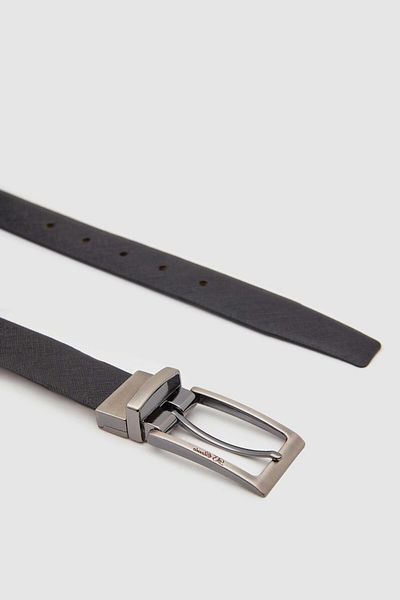 D'S Damat Ds Groom Black Double Sided Belt