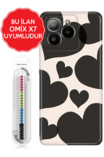 omix X3 X5 X6 X7 X300 X400 X500 X600 X700 Kılıf Figürlü Silikon MatteHeart