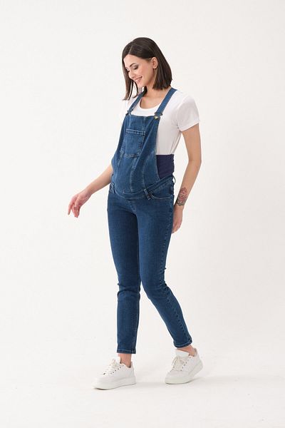 BUSA Pregnant Dual-Use Salopet Trousers Navy Blue