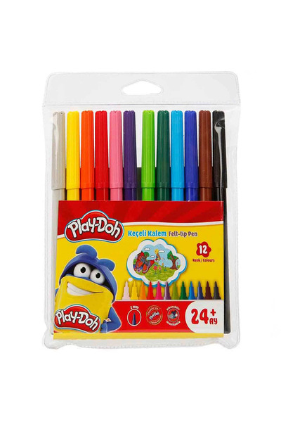 TOYFEST بلاي دوه قلم فلوماستر 12 لون