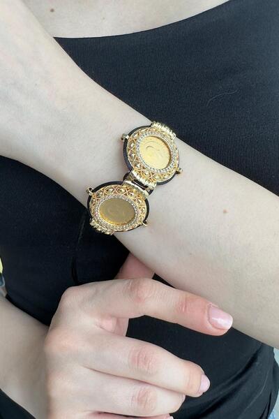 ZÜMRÜT SARRAF 22 Ayar Altın Ayarlanabilir 2 Çeyrekli Kadın Bileklik