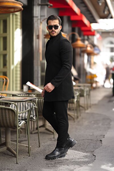 hello7 Ανδρικό παλτό Σφραγίδα Slim Fit Slim Fit Νέα σεζόν