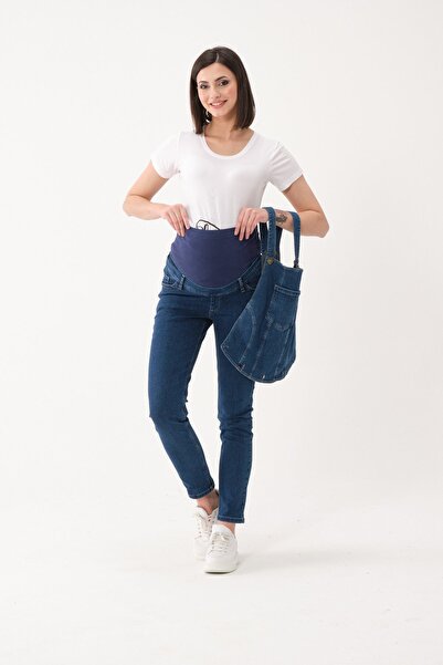 BUSA Pregnant Dual-Use Salopet Trousers Navy Blue