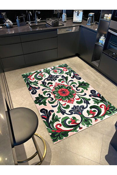 Rugs Modern Halı Παριζιάνικη Συλλογή Πράσινο Θέμα Έθνικ Μοτίβα και Παραδοσιακ...