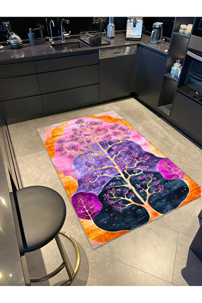 Rugs Modern Halı سجادة ديكور عصرية إبداعية بنمط شجرة أسطورية بألوان أرجوانية ...