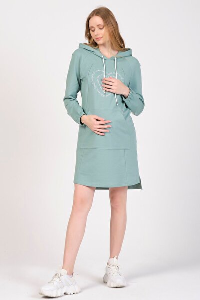 BUSA Rochie cu glugă pentru gravide ÇAĞLA