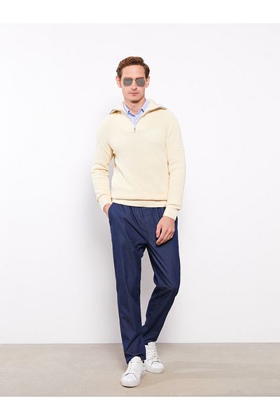 LC Waikiki High Collar Long Sleeve Men's Knitwear Sweater