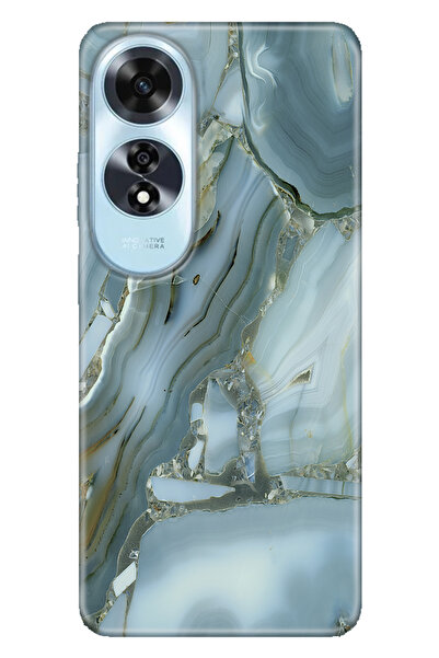 OPPO A60 Uyumlu Kılıf Oppo A60 Telefon Kılıfı Baskılı Carlo Mermer
