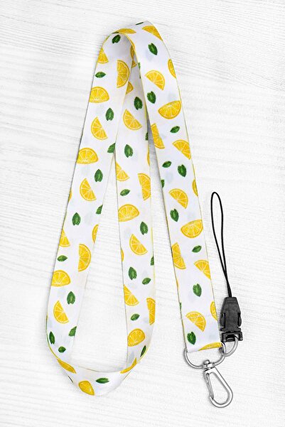 Apptakı Limon Yaka Kartı Boyun Askı İpi Telefon Askı İpi - ASK0201