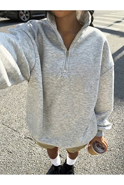 Jose Clothing Εδβάρ Σειρά Περιορισμένης Έκδοσης Φερμουάρ Oversize Κοπή Φούτερ